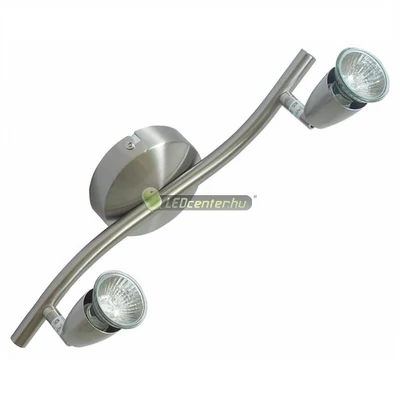 Rábalux NORMAN-2 lámpatest, GU10/230V aljzat, szatin króm