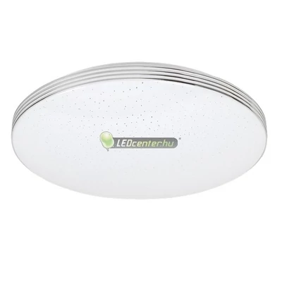 OSCAR LED 18W fehér/króm kerek mennyezeti lámpa, csillagos effekt, term. fehér 5évG