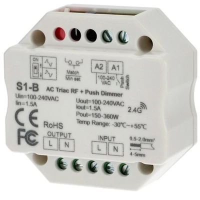 SkyDance S1-B AC230V LED dimmer vezérlőegység, maximum 240W