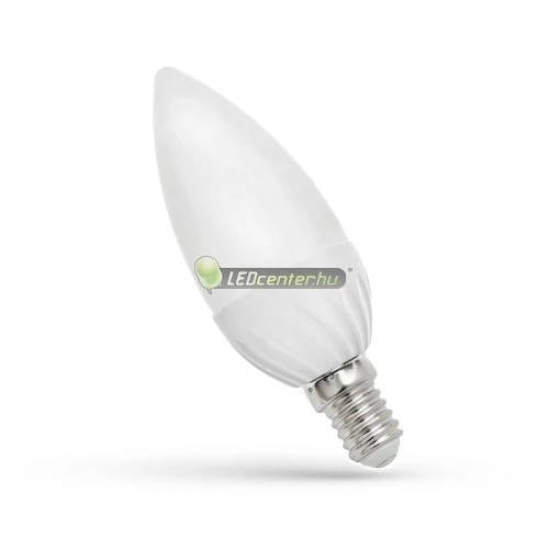 SpectrumLED 6W=41W E14 480 lumen LED gyertya izzó, melegfehér 2évGar WOJ13026